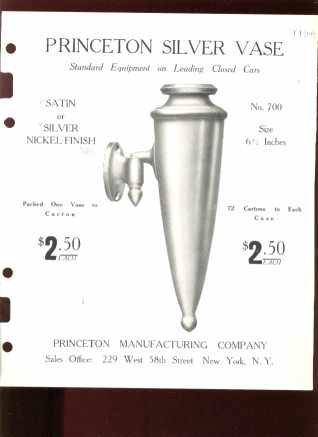 Princeton Silver Vase Dealer's Ad page 1925