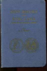1st Blue Book 1936 Mint Record-Type Table US