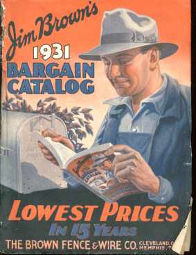 Jim Browns 1931 Bargain Catalog w Great Cover