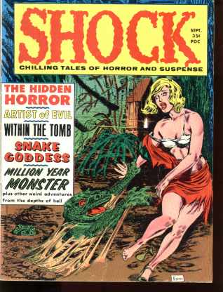 Shock 9/1969 vol 1 #3 Kitonah cover art VG