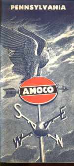 AMOCO Pennsylvania Road Map 1955 excellent