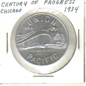 Union Pacific Railraod Alcoa Aluminum Token