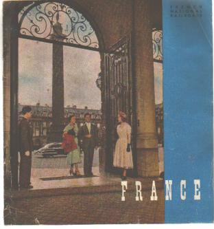 French National RR 1949 Tourist Bklt English