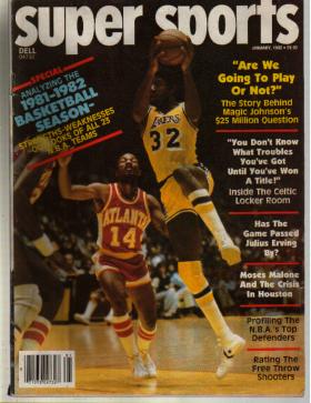 Super Sports 1/1982 Lakers vs Atlanta cover