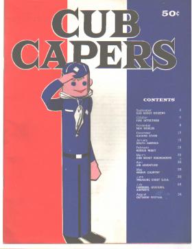 Cub Capers Den Programs Booklet 1960 EX