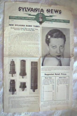Sylvania News 7/1935 store displays; F Golden