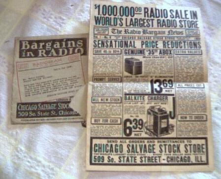 Great 1929 Radio Catalog Radio Bargin News