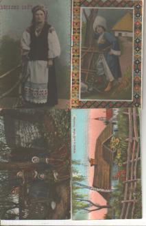 4 Beautiful 1910 Russian Postcards unused (6