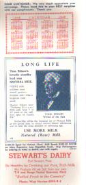 1948 Ad Blotter Thomas Edison, Long Life, EX