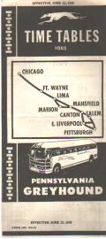 Greyhound Timetables, 6/15/1948 w Swimsuit ad