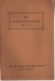 Mt Prospect Presbyterian 125 yr Book 1950
