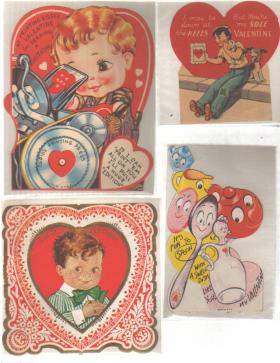 Vintage Valentines 8 Great Boys 1920s-30s
