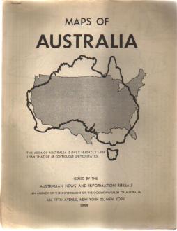 1959 Maps of Australia News & Info Bureau