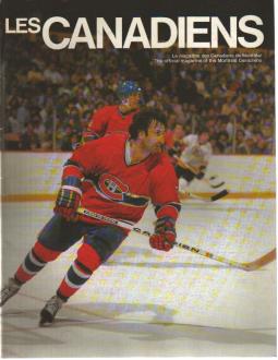 Les Canadiens Program/mag Guy LePointe 1978