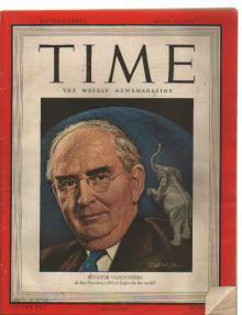 TIME 4/30/1945 Senator Vandenberg by Baker