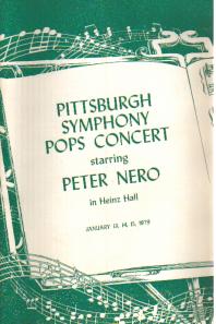 Peter Nero Pgh Symphony Pops 1/1979 program