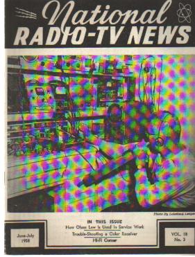 Nat'l Radio-TV News 6-7/1958 Color Receivers