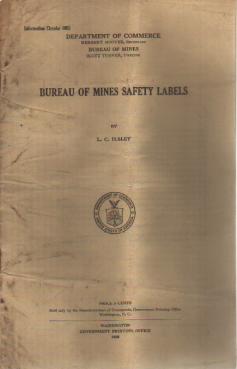 1926 Bureau of Mines Safety Labels booklet