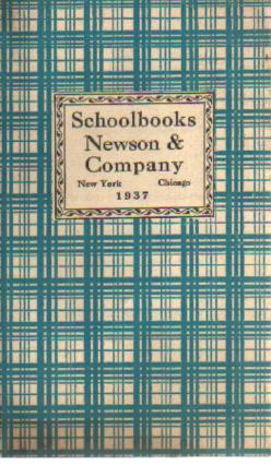 1937 Newson & Co Schoolbooks Catalog