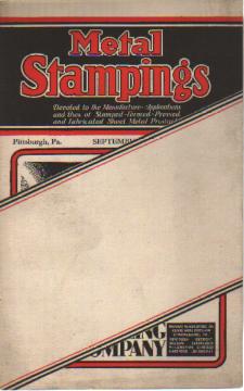 Metal Stampings Rare Steel Ad Postcard 1930s