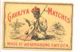 Gavaiya Matches Wenersborg Sweden Label