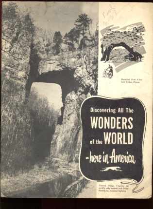 American World Wonders 1950 Greyhound bklt