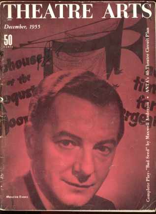 Theatre Arts Dec 1955 Maurice Evans cover
