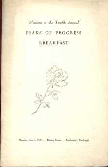 Radio Breakfast Program Peaks of Progress1947