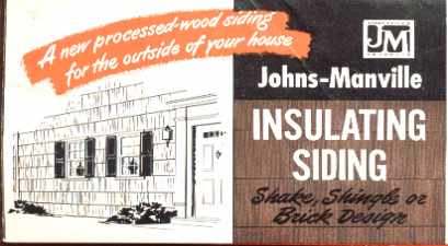 Johns Manville Insullated Siding 1950 flyer