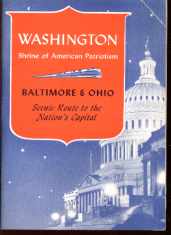 B&O Washinton Tour Book 1949 great photos