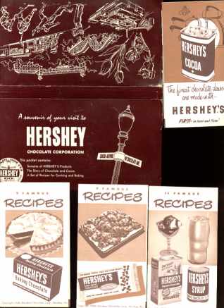Hersheys 4 recipe booklets & folder 1960