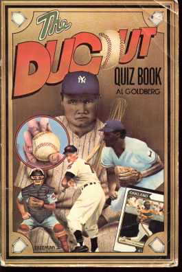 Dugout Quiz Book by Al Goldberg 1975