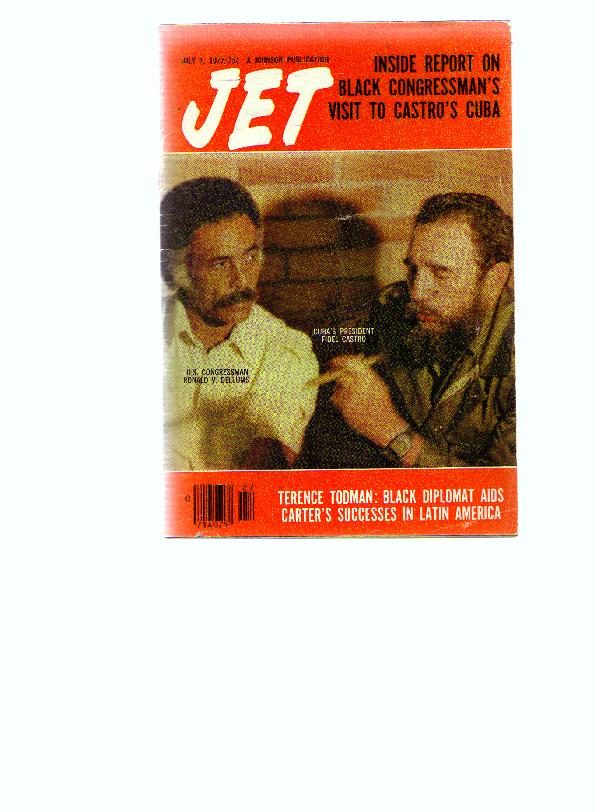 Jet magazine, Fidel Castro cover, 1977 (click to enlarge)