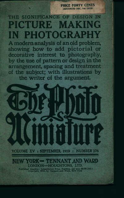 The Photo Miniature Magazine 9/1919 (click to enlarge)