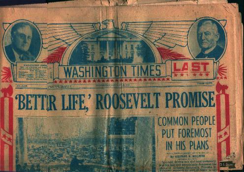 Washington Times- Roosevelt "Better Life"