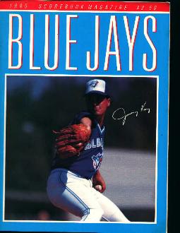 1985 Blue Jays Scorebook