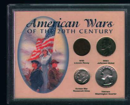 Coin Set from American Wars of 20th Century