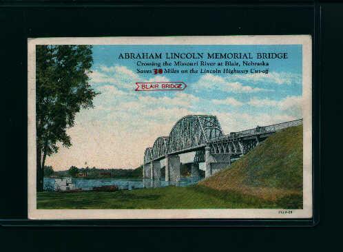 Abraham Linconln Memorial crossing Missouri R