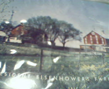 President Eisenshowers Farm in Color Card!