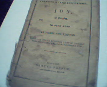 Ion- published by Samuel French! c1860!