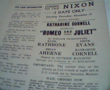 Romeo and Juliette with Basil Rathbone!
