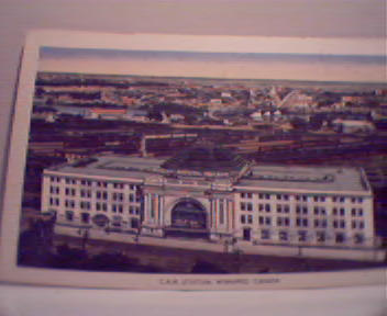 CNR Station in Winnepeg Canada! Linen Color!