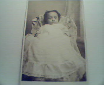 Baby Negro Child in White Dress! c1900!