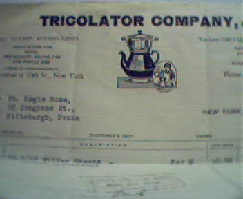 Tricolator Company-Woman with Coffee Pot!