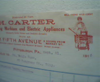 H.Carter Sewing Machines-Ill. of Woman Sewi
