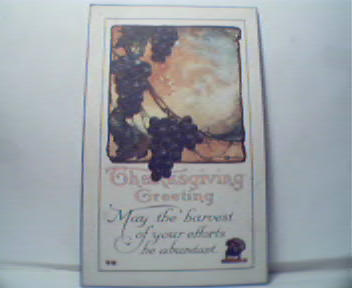 Thanksgiving Greeting with Grapes & Turkey!