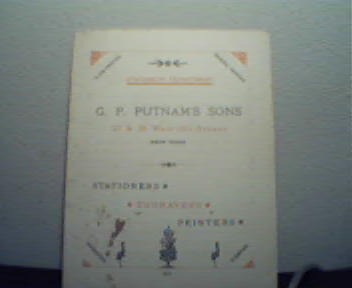 G.P. Putnam and Sons Stationery Catalog-1890!