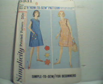 Dress Pattern Simplicity Pattern Number 5331