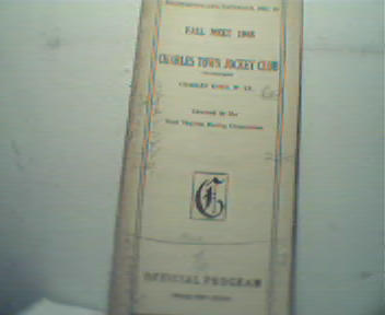 Program from  Charlestown Jockey Club Fall 48