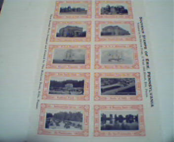 Souvenir Poster Stamps of Erie Pennsylvania!